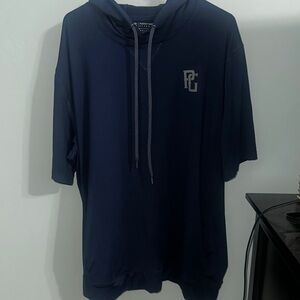 Perfect Game  short sleeve dugout hoodie Navy Blue size 2 XL never worn